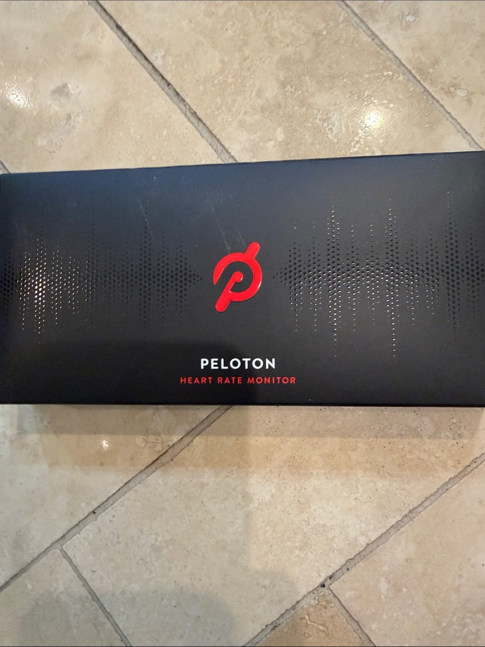Peloton Black Heart Rate Monitor with Red Logo